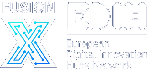 FusionX Hub logo — Since AI partner